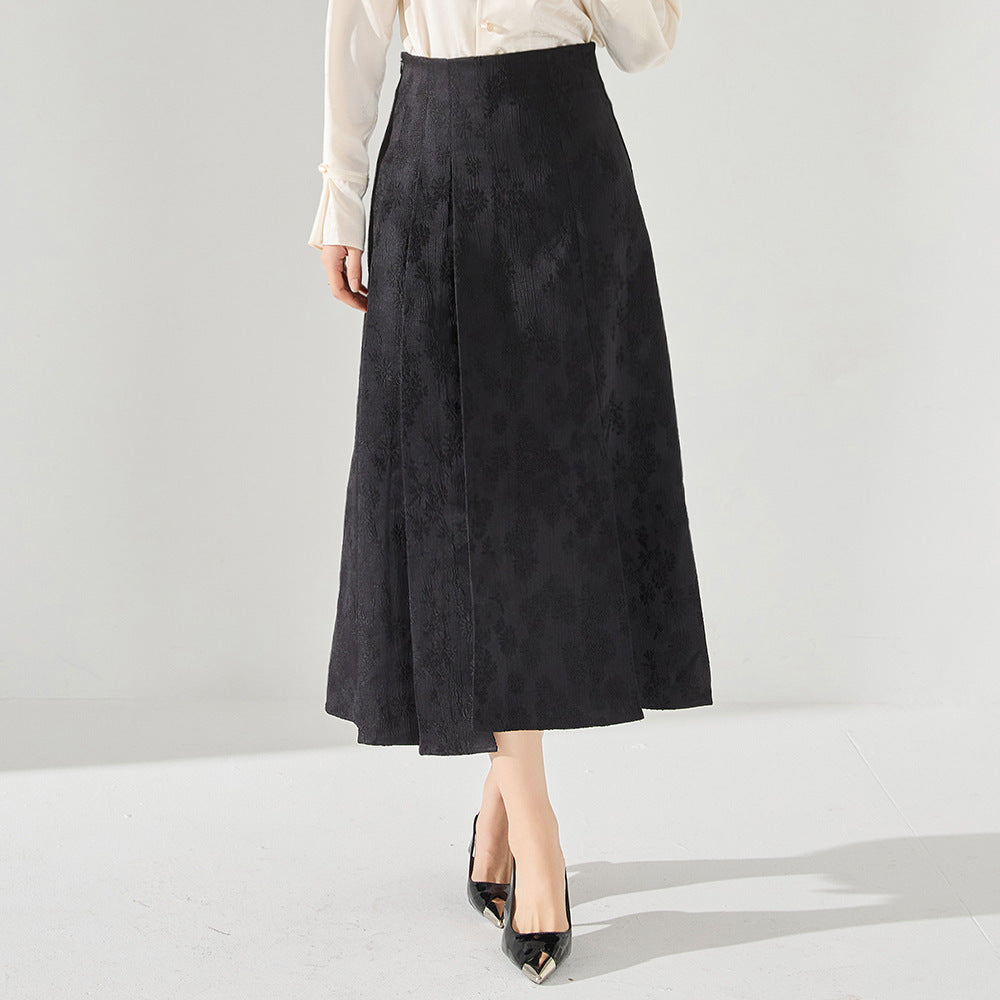 Jacquard Improved Horse-face Skirt For Women