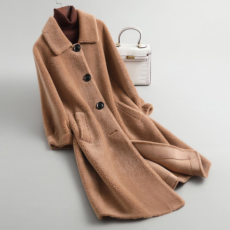 New style sheep shearing coat women