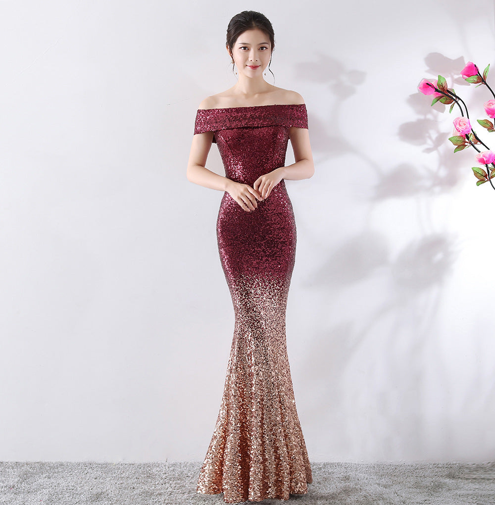 Dress Slimming Host Long Dress