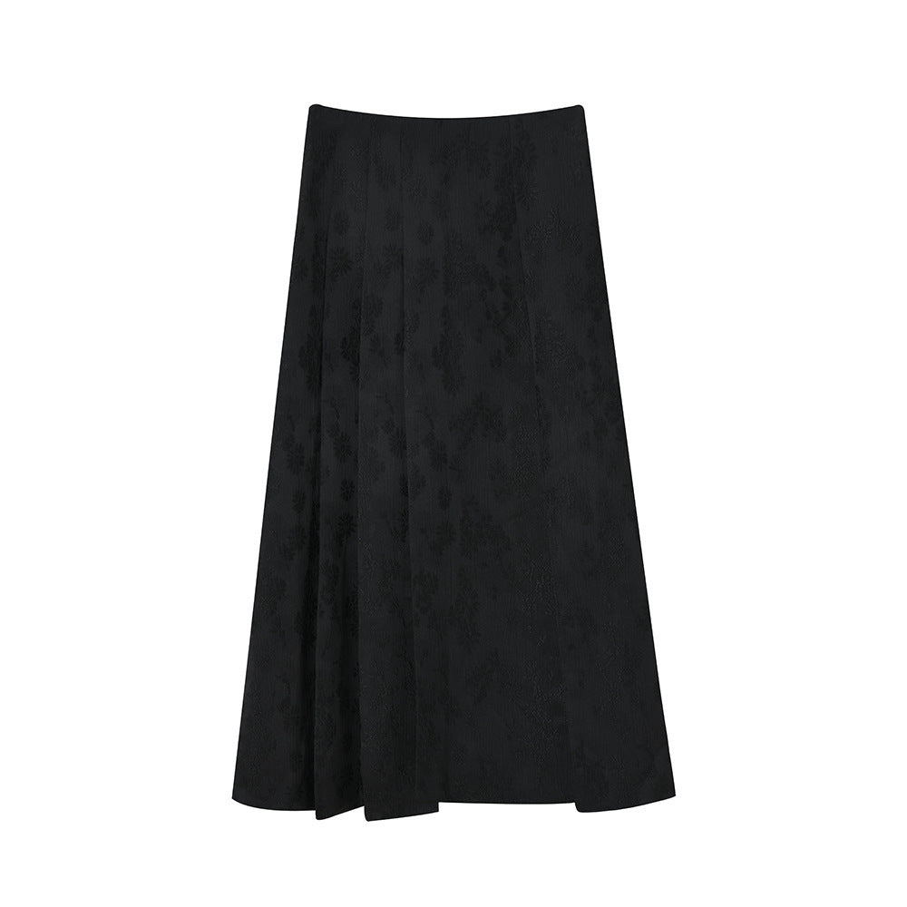 Jacquard Improved Horse-face Skirt For Women