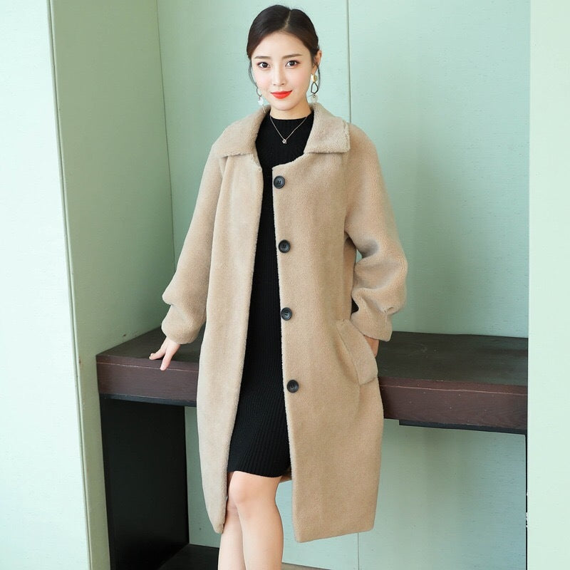 New style sheep shearing coat women