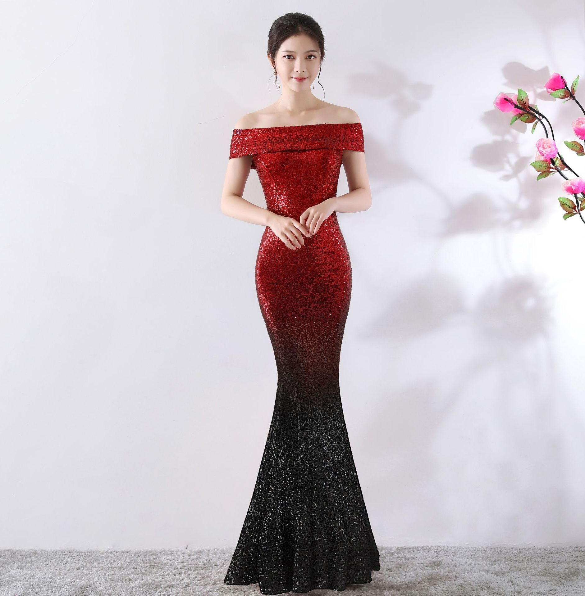 Dress Slimming Host Long Dress