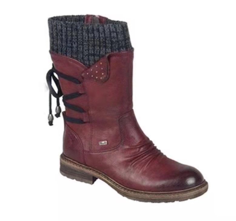 Boots Women Winter Cowgirl Shoes