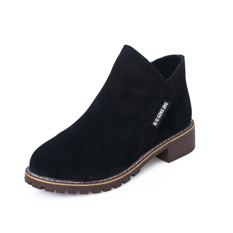 Ankle Boots Fall Winter Frosted Shoes Women